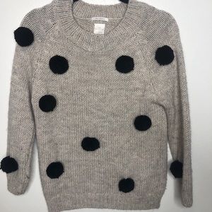 Zara Knitwear Fancy Collection Puff Ball Sweater